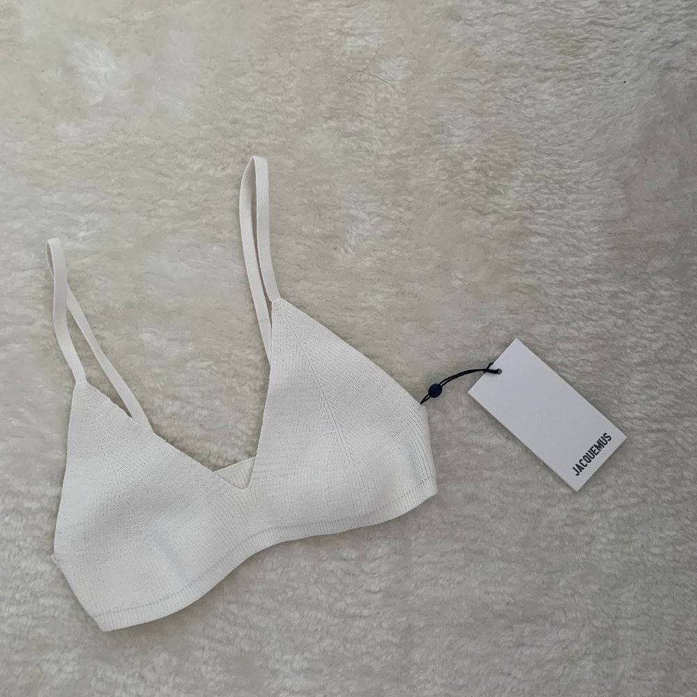 Jaquemus White 'Le Bandeau Valensole' Bra